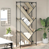 Bookcase 79X30X180 Cm Engineered Wood And Metal