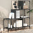 Bookcase 122X30X Engineered Wood And Metal