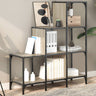 Bookcase 122X30X Engineered Wood And Metal