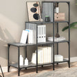Bookcase 122X30X Engineered Wood And Metal