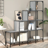 Bookcase 122X30X Engineered Wood And Metal