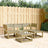 4 Piece Garden Lounge Set Solid Wood Pine