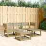 4 Piece Garden Lounge Set Solid Wood Pine
