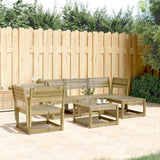 5 Piece Garden Lounge Set Solid Wood Douglas