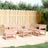 7 Piece Garden Lounge Set Solid Wood Pine
