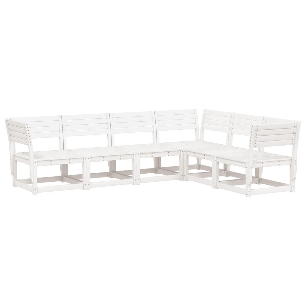 6 Piece Garden Sofa Set Solid Wood Pine