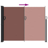 Retractable Side Awning Brown 160x300 cm