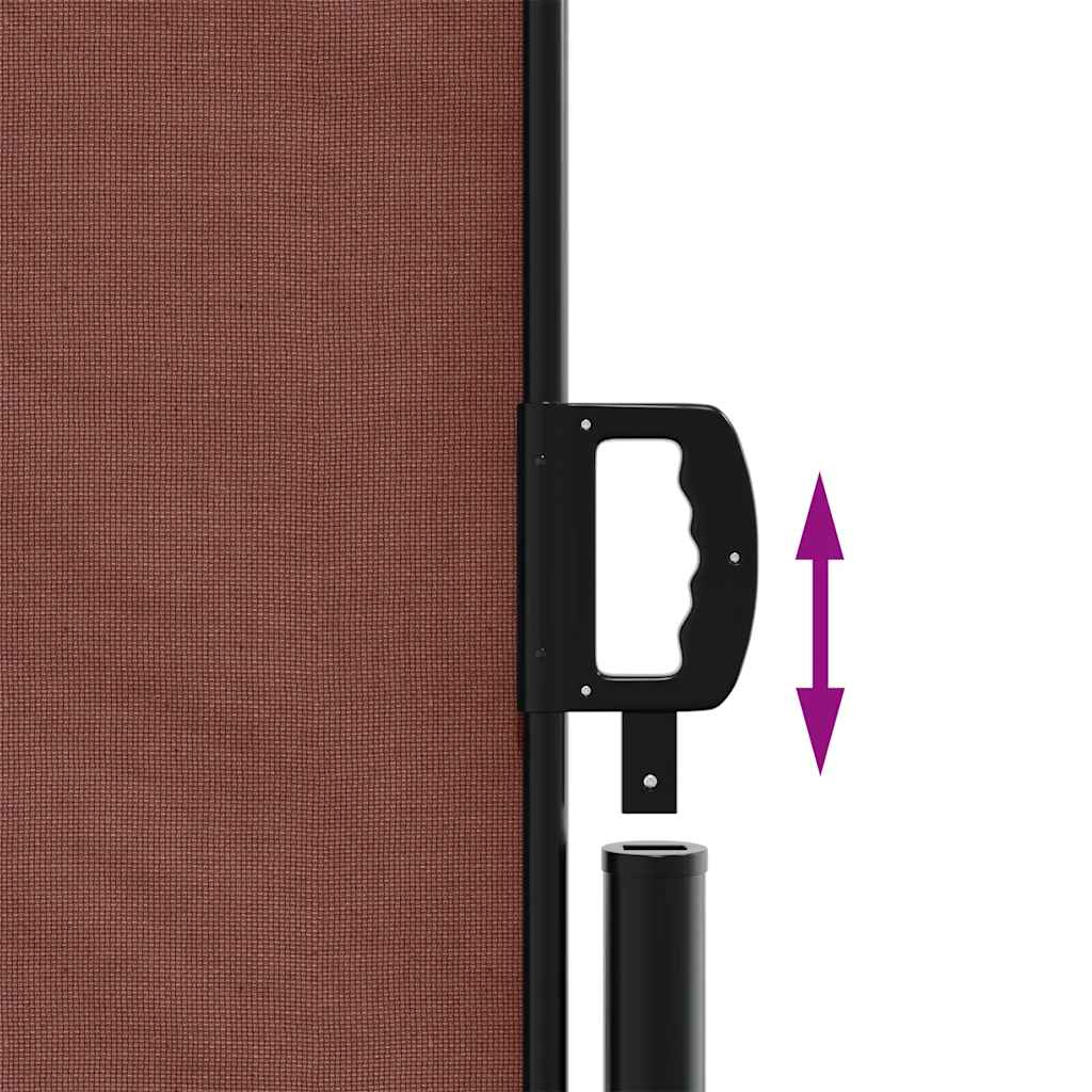 Retractable Side Awning Brown 160x300 cm