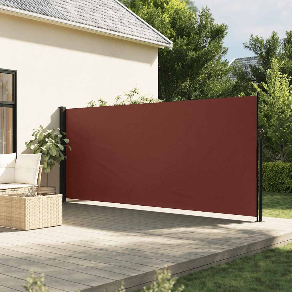 Retractable Side Awning Brown 160x300 cm