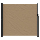 Retractable Side Awning Taupe 180x500 cm
