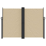 Retractable Side Awning Beige 180x600 cm