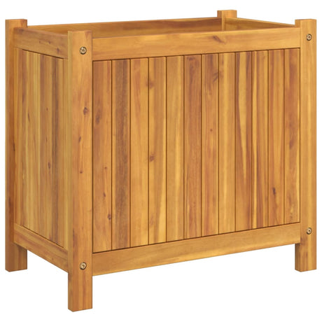 Garden Planter With Liner Solid Wood Acacia