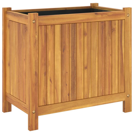 Garden Planter With Liner Solid Wood Acacia