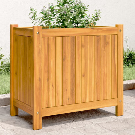 Garden Planter With Liner Solid Wood Acacia