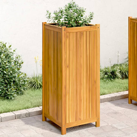 Garden Planter With Liner Solid Wood Acacia