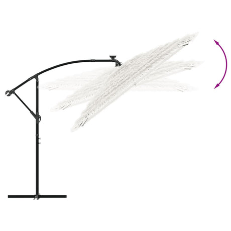Garden Parasol With Steel Pole