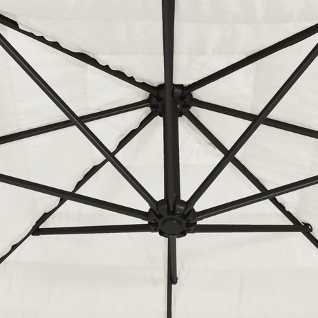 Garden Parasol With Steel Pole