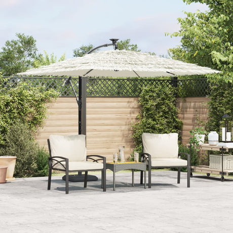 Garden Parasol With Steel Pole