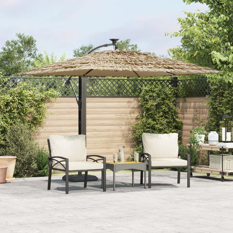 Garden Parasol With Steel Pole