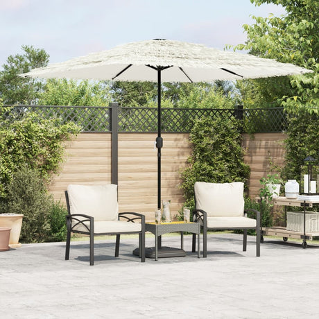 Garden Parasol With Steel Pole
