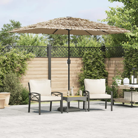 Garden Parasol With Steel Pole
