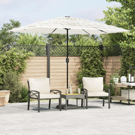 Garden Parasol With Steel Pole