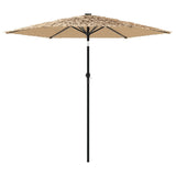 Garden Parasol With Steel Pole