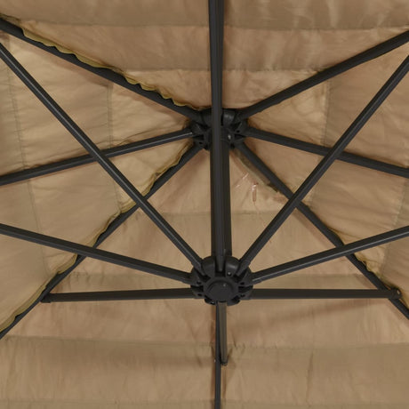Garden Parasol With Steel Pole