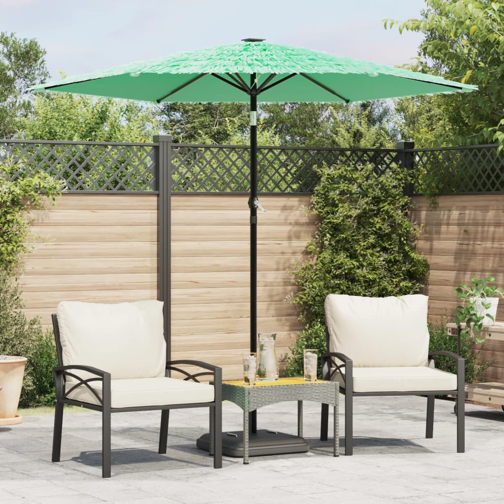 Garden Parasol With Steel Pole