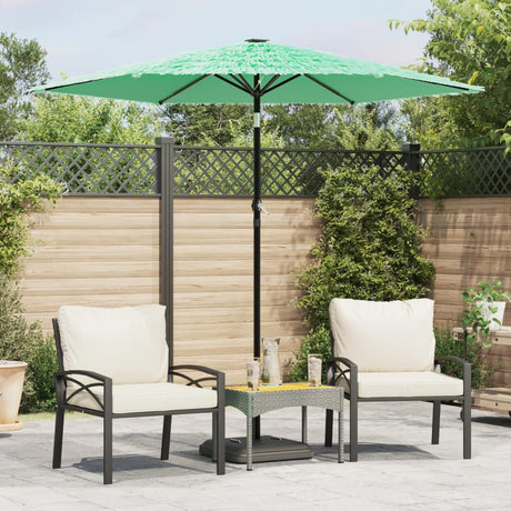 Garden Parasol With Steel Pole