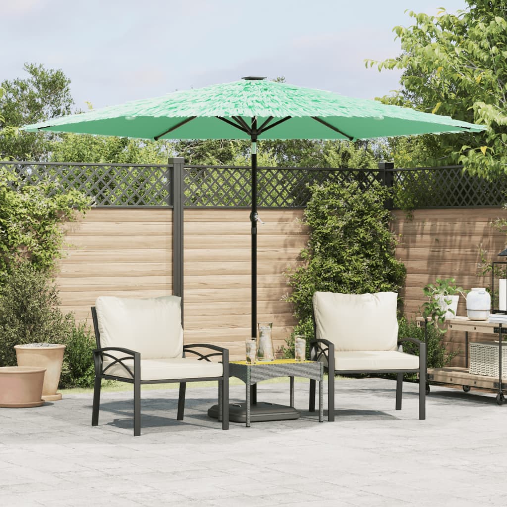 Garden Parasol With Steel Pole
