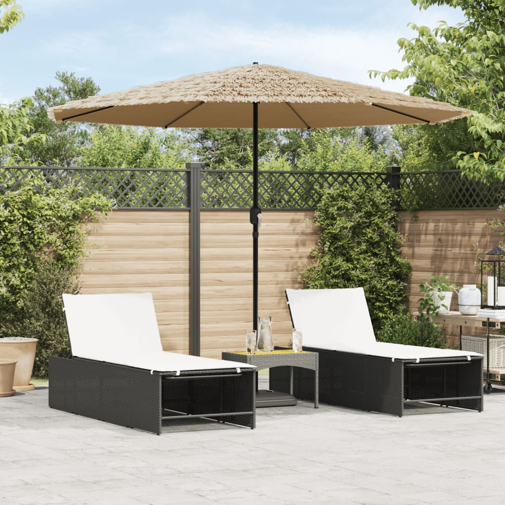 Garden Parasol With Steel Pole