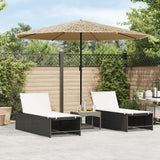 Garden Parasol With Steel Pole