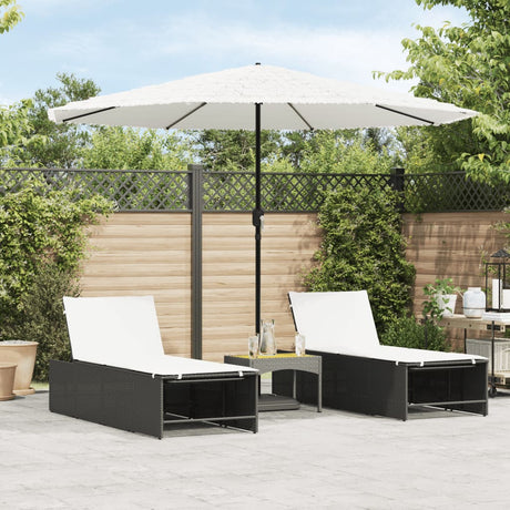 Garden Parasol With Steel Pole