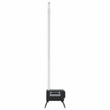 Tent Wood Stove With Chimney And Foldable Legs Black Steel