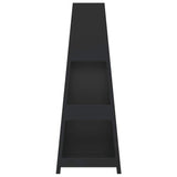 Outdoor Fireplace With Log Store Tower Design Black Steel