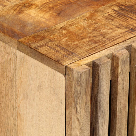 Bedside Cabinet 40X34X46 Cm Solid Wood Rough Mango