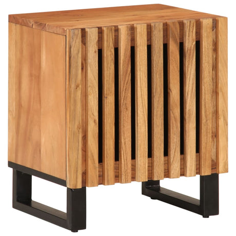 Bedside Cabinet 40X34X46 Cm Solid Wood Rough Mango