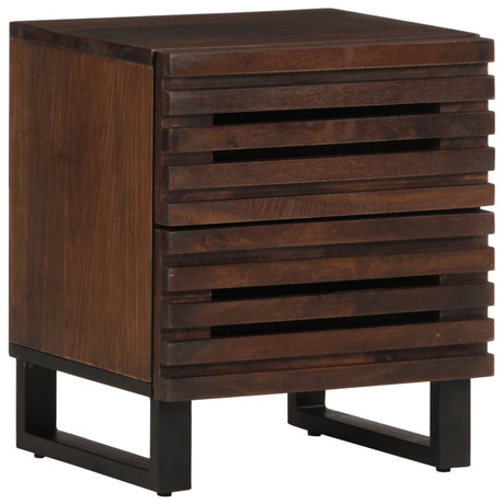 Bedside Cabinet 40X34X46 Cm Solid Wood Acacia
