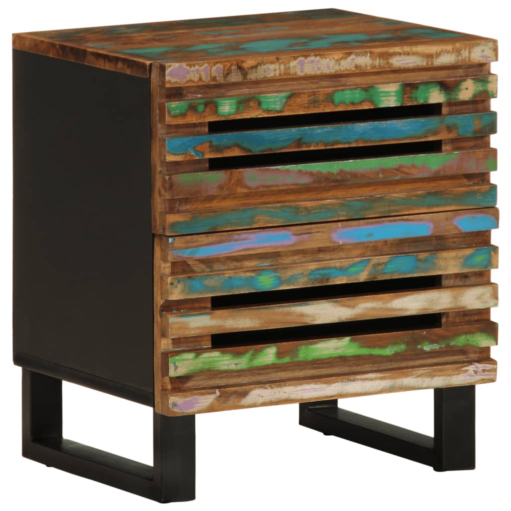 Bedside Cabinet 40X34X46 Cm Solid Wood Acacia