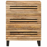 Sideboard 60X34X75 Cm Solid Wood Rough Mango