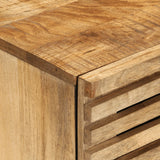 Sideboard 60X34X75 Cm Solid Wood Rough Mango