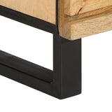 Sideboard 60X34X75 Cm Solid Wood Rough Mango
