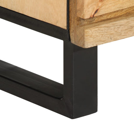 Sideboard 60X34X75 Cm Solid Wood Rough Mango
