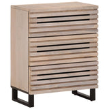 Sideboard 60X34X75 Cm Solid Wood Rough Mango
