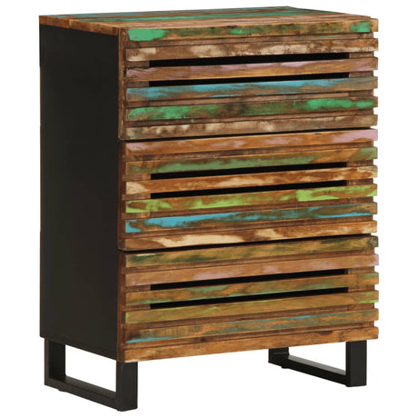 Sideboard 60X34X75 Cm Solid Wood Rough Mango