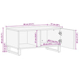 Coffee Table 80X51X40 Cm Solid Wood Mango