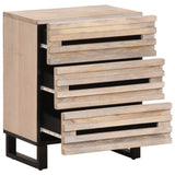 Bedside Cabinet 50X34X62 Cm Solid Wood Mango