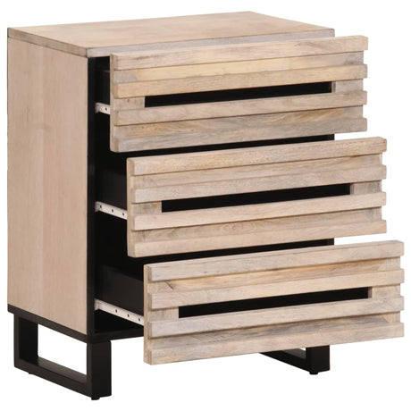Bedside Cabinet 50X34X62 Cm Solid Wood Mango