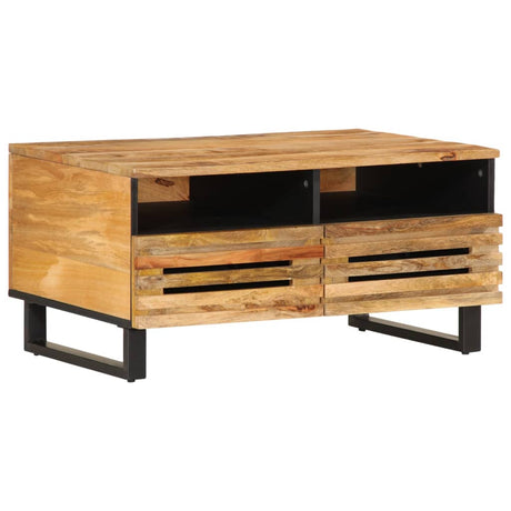Coffee Table Brown 80X55X40 Cm Solid Wood Mango